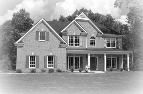 exterior of a large two story home