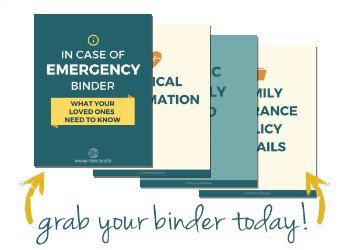 Emergency Documents ICE Binder Buy Today