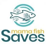 Mama Fish Saves Square Logo - Small