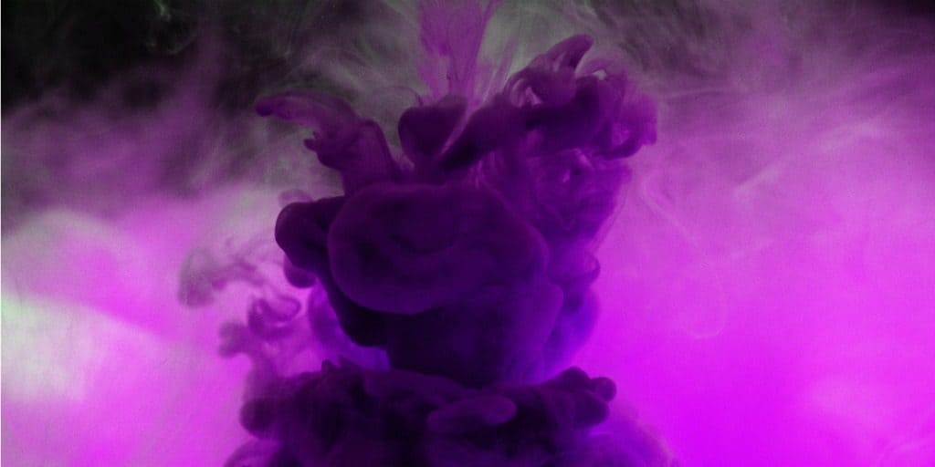 purple smoke in symbolism of financial abuse and domestic violence awareness