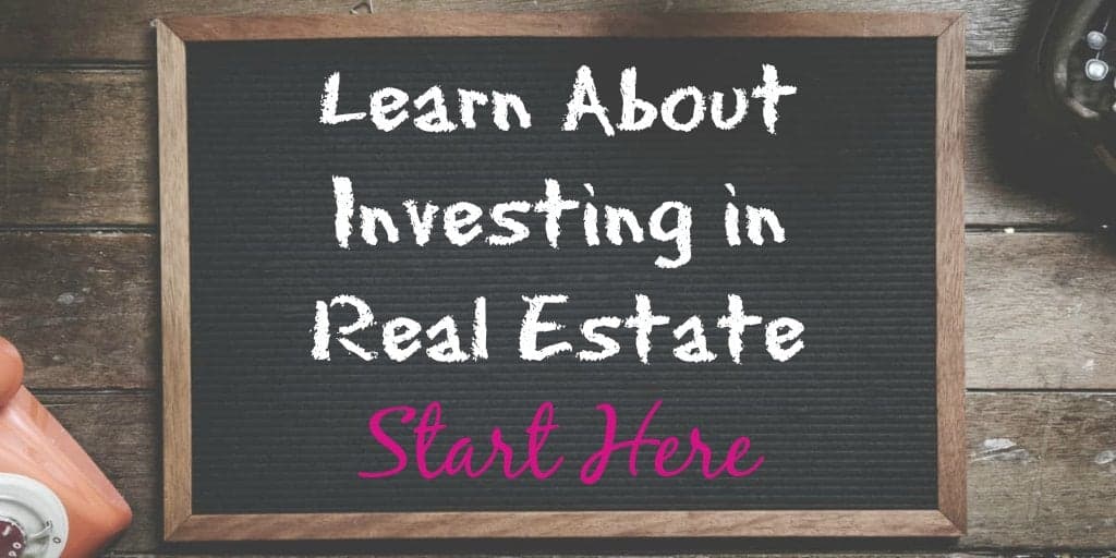 learn about investing in real estate written on chalkboard