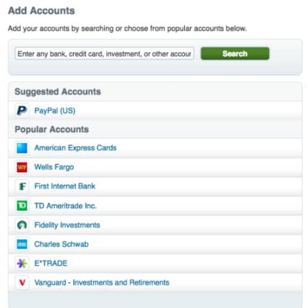 Add Accounts in Tiller Money