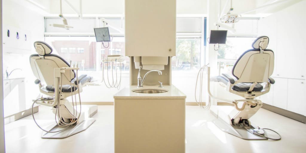 interior of a dentist office