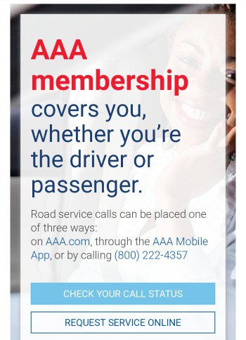 AAA membership review covers you not specific car