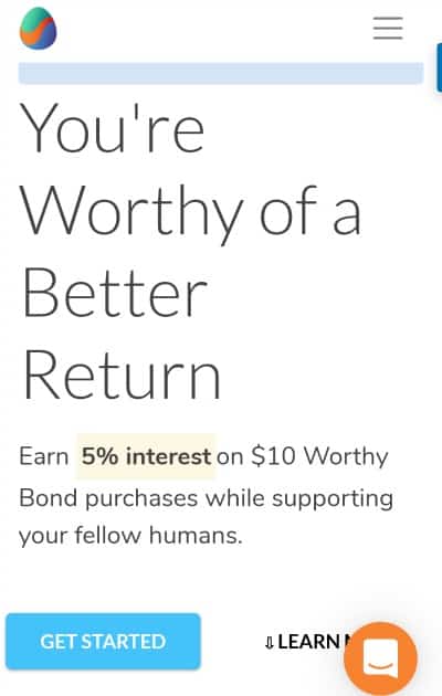 you're worthy of a better return graphic from worthy app