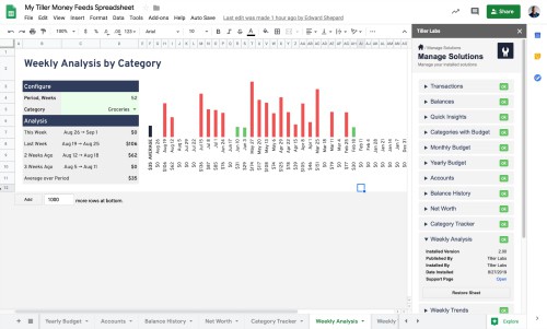 Tiller For Microsoft Excel