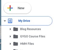 organize folders in google drive