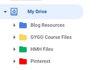 color code folders in drive