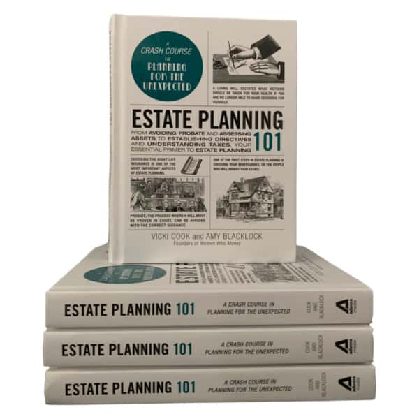 stack of four estate planning 101 books