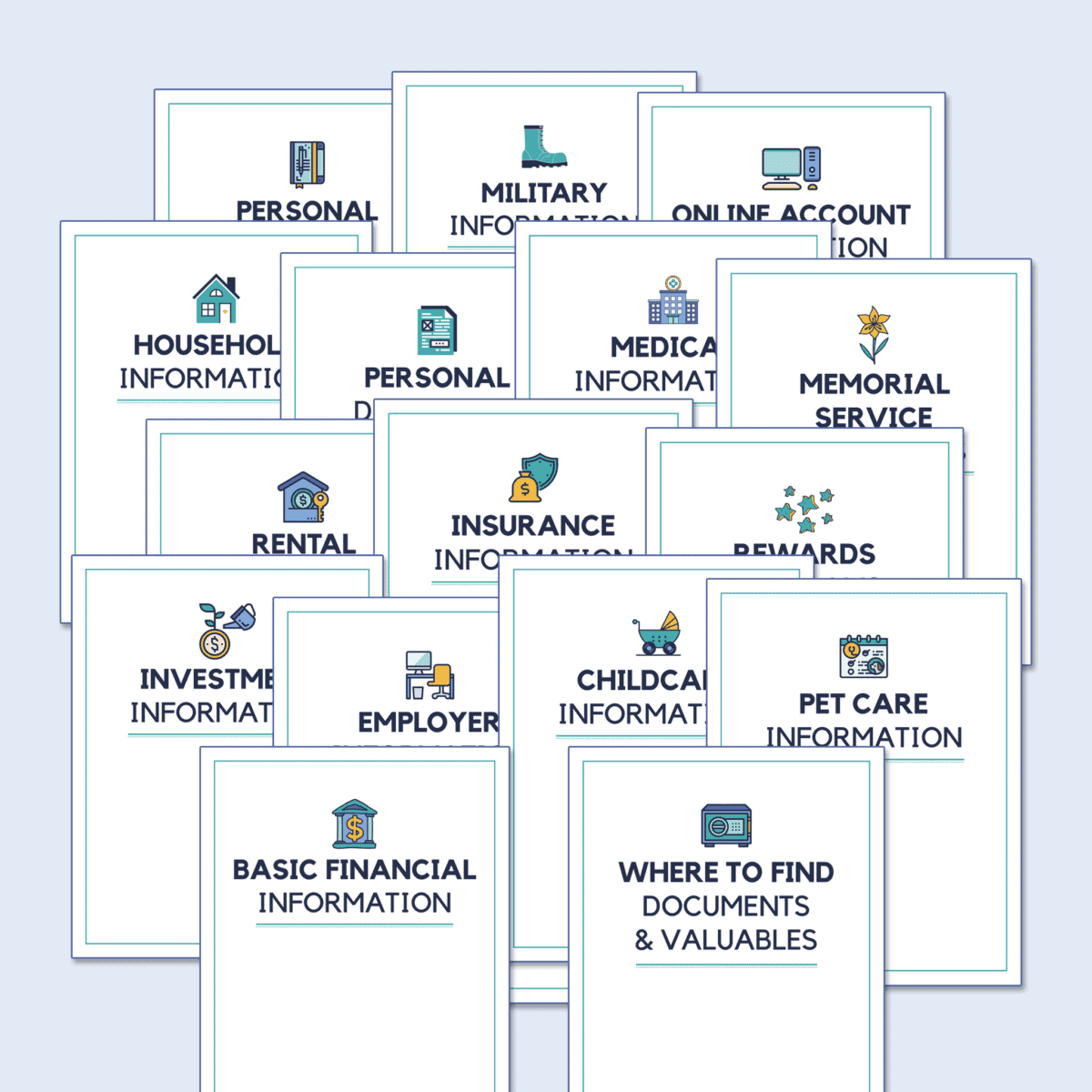 En caso de secciones de carpeta de emergencia